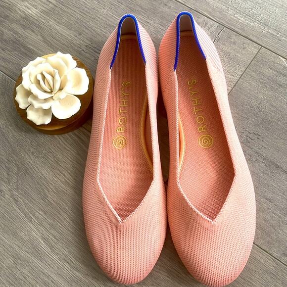 Rothy's Shoes - Rothy's round toe Coral Pink size 10 Women's flat Shoes